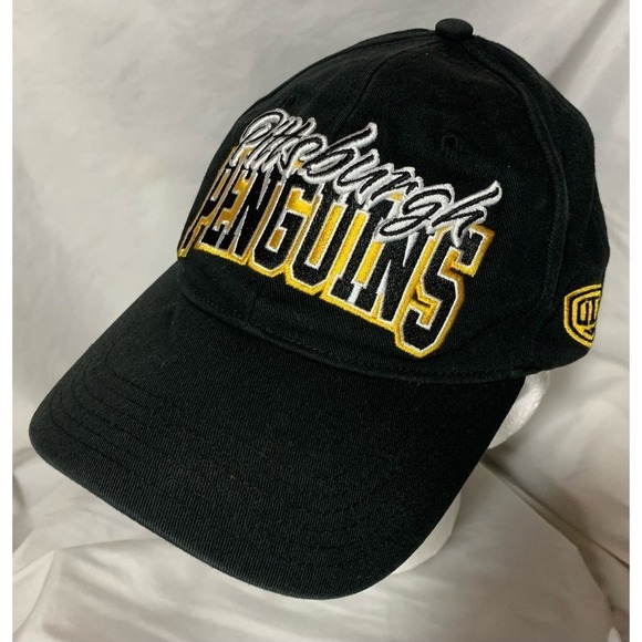 Pittsburgh Penguins NHL Old Time Hockey OTH Hat Adjustable Sewn Baseball Cap EUC - Picture 1 of 9